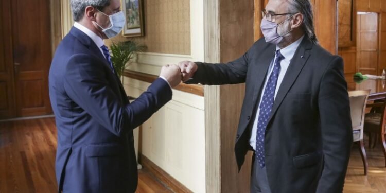 Uñac se reunió con el ministro de Agricultura, Ganadería y Pesca de la Nación