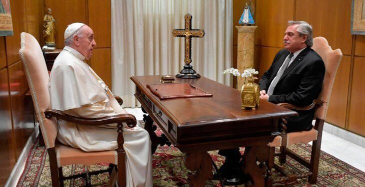 Alberto Fernández: «Francisco va a apoyarnos en todo lo que pueda»