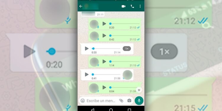 En WhatsApp ya se pueden escuchar audios en velocidad aumentada