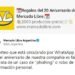 Estafa por WhatsApp: el falso mensaje viral que ofrece productos gratis por el aniversario de Mercado Libre