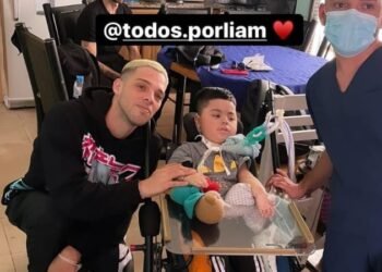 Santi Maratea se hizo presente en San Juan y visitó a un nene que padece AME