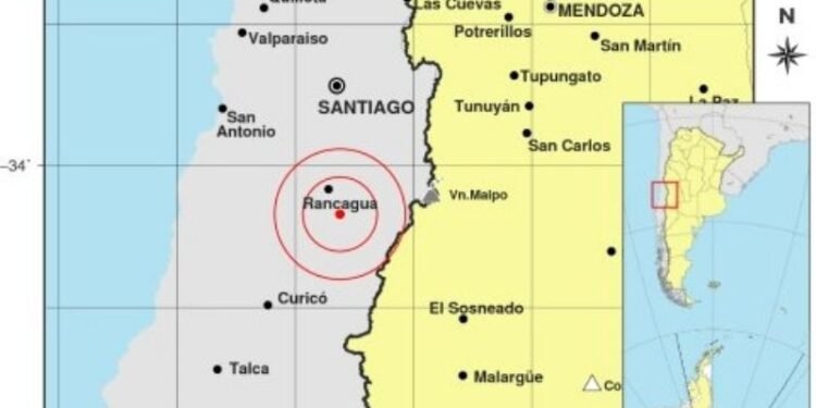 Hubo un temblor fuerte en Chile y sus replicas se sintieron en San Juan