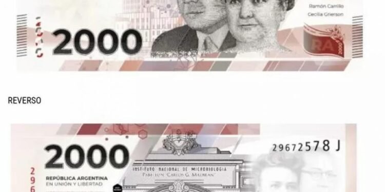Billete de $2.000: el Gobierno ya fijó la fecha para que empiece a circular