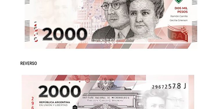 Ponen en circulación el billete de $2000