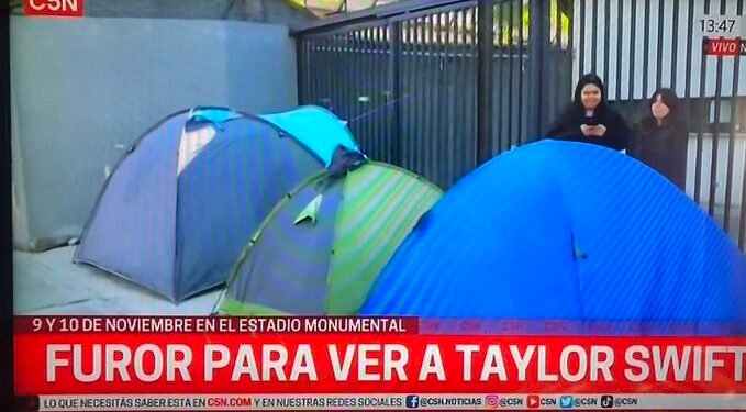 140 horas mínimas de acampada: así son las normas para hacer acampada para ver a Taylor Swift en Argentina